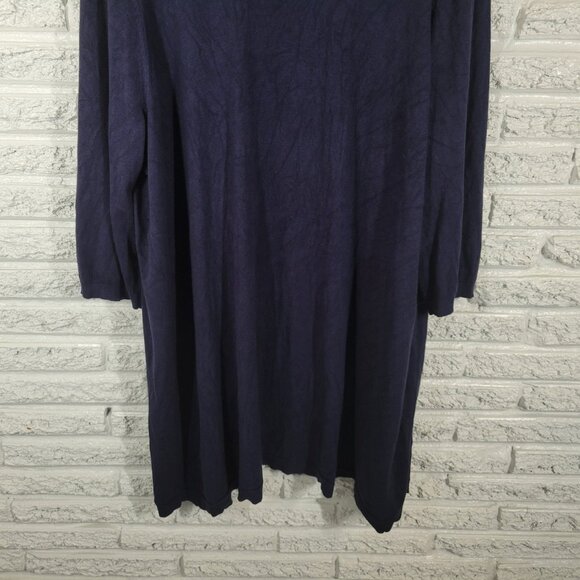 Lane Bryant Women Sweater 22 24 Plus Cardigan Open Blue Casual Comfy BLU170E - Picture 8 of 11